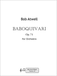 Baboquivari Orchestra sheet music cover Thumbnail